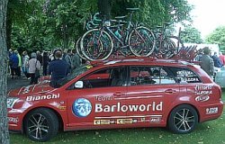 Teamcar of Team Barloworld at the 2008 Tour of Britain