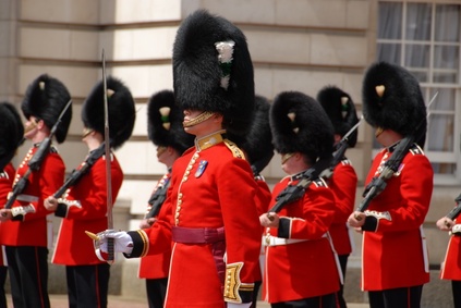 Royal Guards outside Buckingham Palace