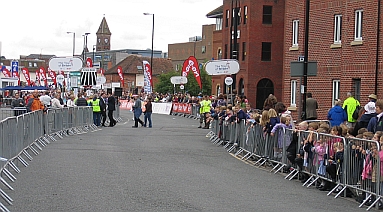 Finish of Stage 2 of the 2008 Tour of Britain
