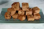 Chunks of Apple and Cinnamon Bread Pudding After Cooling