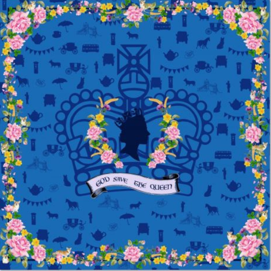 Queen Elilabeth II Square Silk Scarf | english-heritage.org.uk