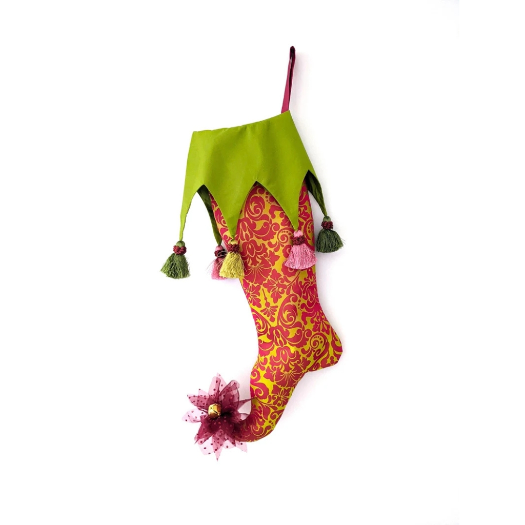 Whimsical Christmas Stocking © BellaLinens | etsy.com