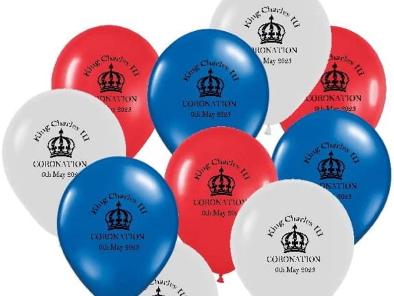 TriBalloons King Charles III Coronation 12 Pack Latex Balloons   | etsy.com