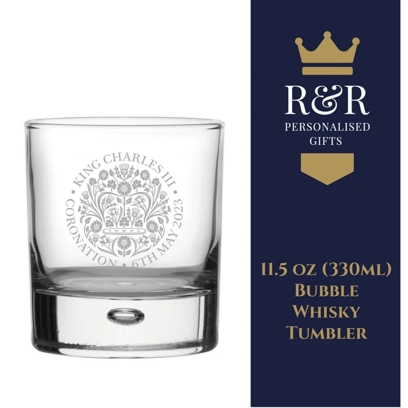 RandRpersonalgifts Engraved Coronation Whisky Glass | etsy.com