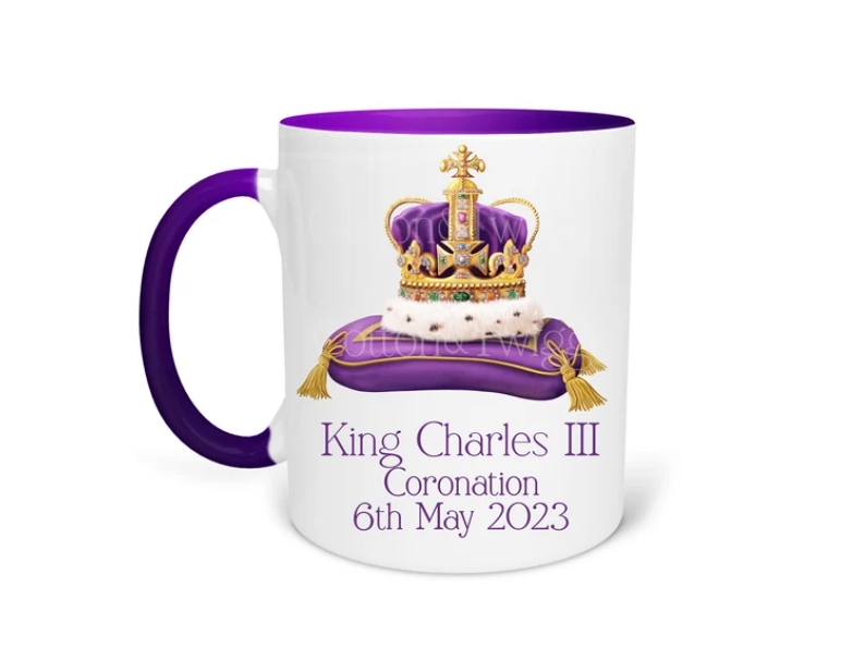 CottonandTwigg King Charles Coronation Mug | etsy.com