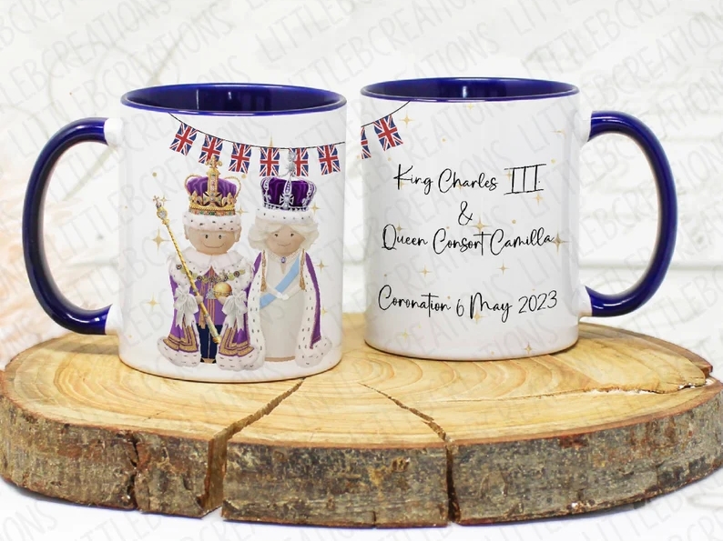LittleBcreationsShop King Charles III Coronation Mug | etsy.com