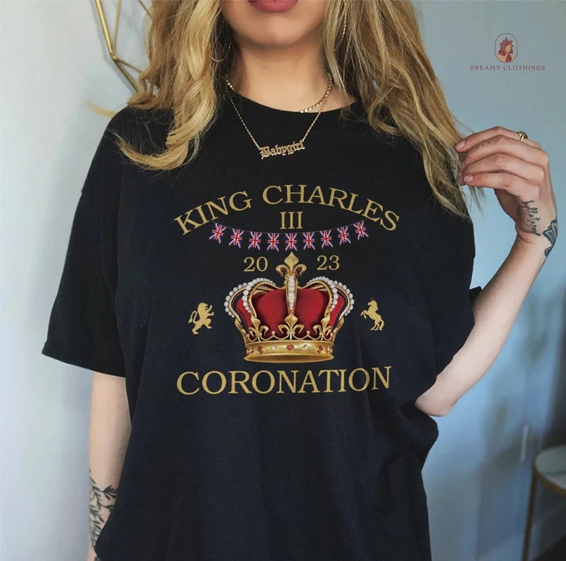 SleepwearDreamy King Charles III Coronation Unisex adults & kids t-shirt   | etsy.com