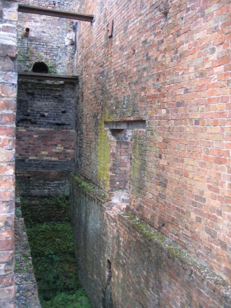 Position of the Coalbrookdale Furnace Water Wheel &copy; essentially-england.com