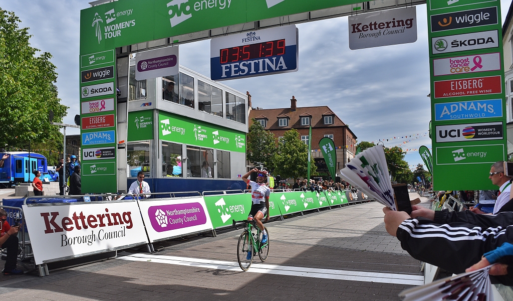 2017 Womens Tour of Britain Stage Winner in Kettering © essentially-england.com