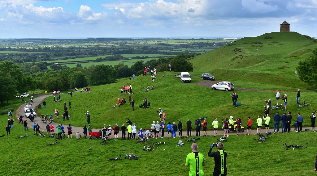 The 2017 Womens Tour of Britain Climbs in the Burton Dassett Hills Country Park © essentially-england.com