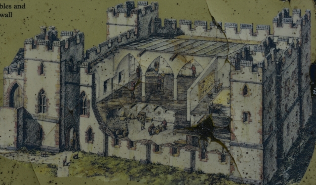 Artist Impression of Acton Burnell Castle from English Heritage Information Board
© essentially-england.com
