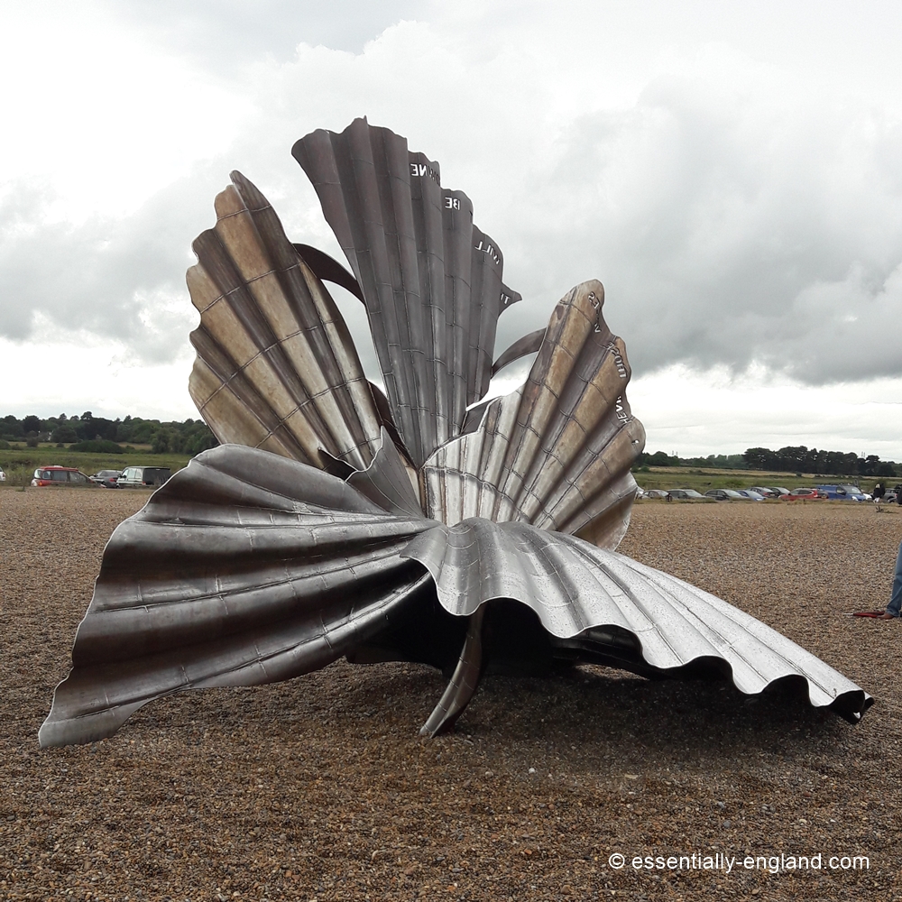 The Shell Sculpture on Aldeburgh Beach © essentially-england.com