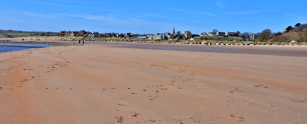 The View Back to Alnmouth from the Beach
