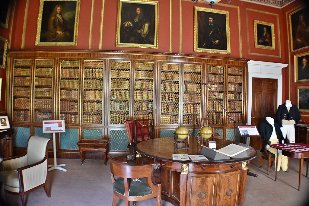 The Library at Attingham Hall