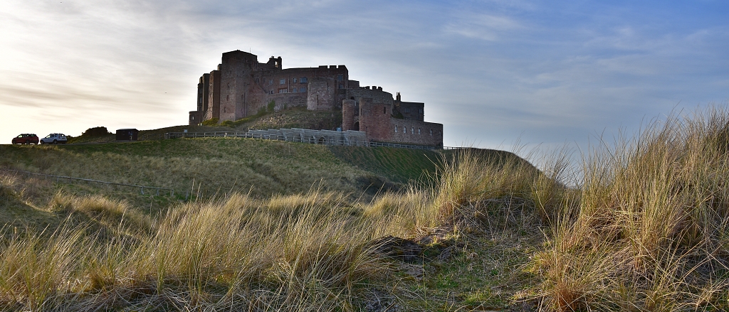 Bamburgh Castle from the Sand Dunes © essentially-england.com