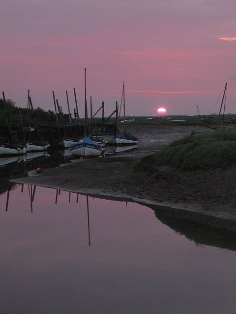Blakeney Harbour at Sunset © essentially-england.com