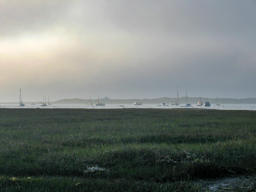 View to the Old Lifeboat House on Blakeney Point