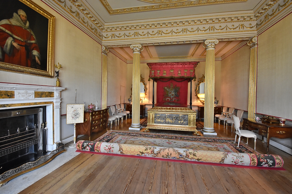 The State Bedroom and Portrait of Sir Henry Hobart