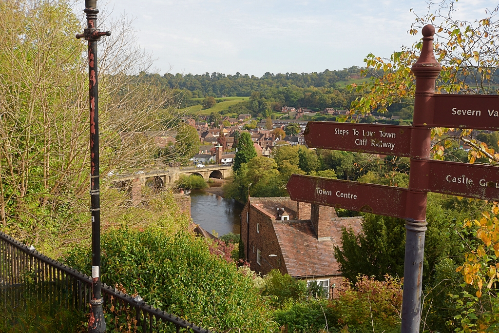 View from Castle Walk in Bridgnorth