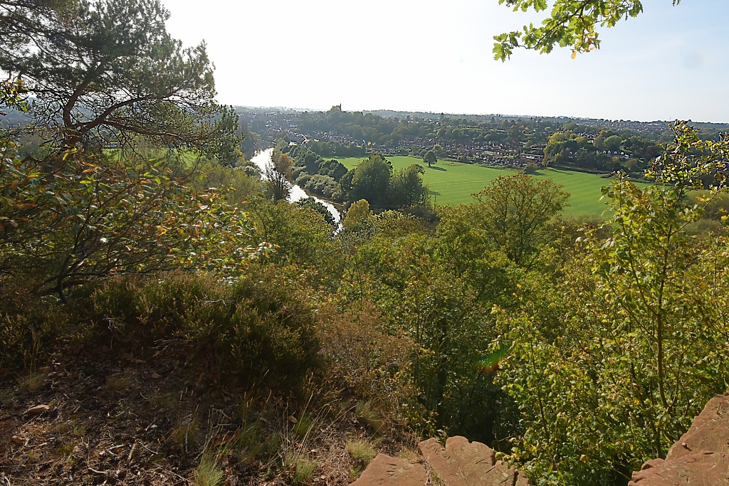 The view back to Bridgnorth from High Rock