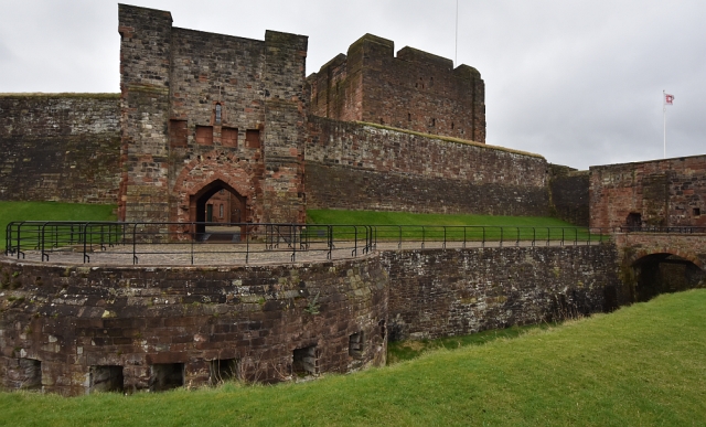 The Tudor Half Moon Battery in Front of the Captain's Tower &copy essentially-engalnd.com