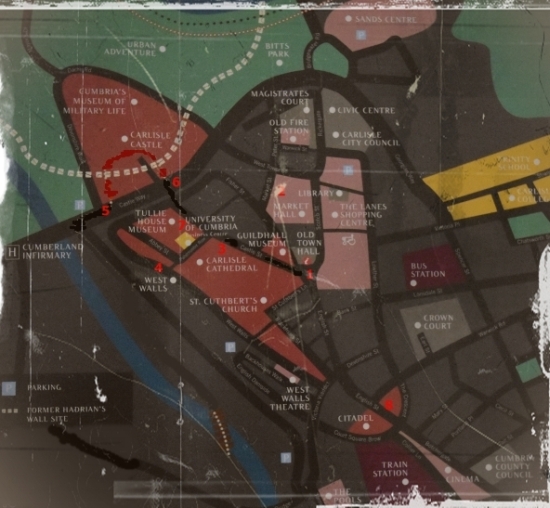 Follow Our Tour using This City Map © essentially-england.com
