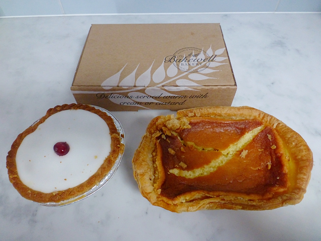 Cherry Bakewell Tart and Bakewell Pudding Purchased from Bakewell © essentially-england.com