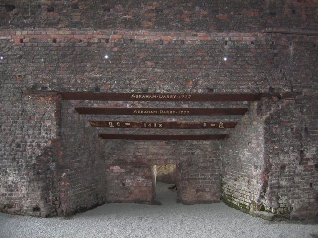 Bottom of the Blast Furnace used by the Darby Family on display at the Coalbrookdale Museum of Iron &copy; essentially-england.com