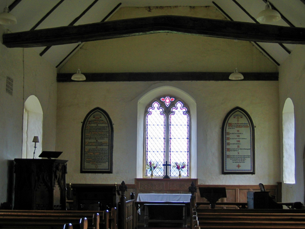 Inside St. Andrew's Church in Covehithe