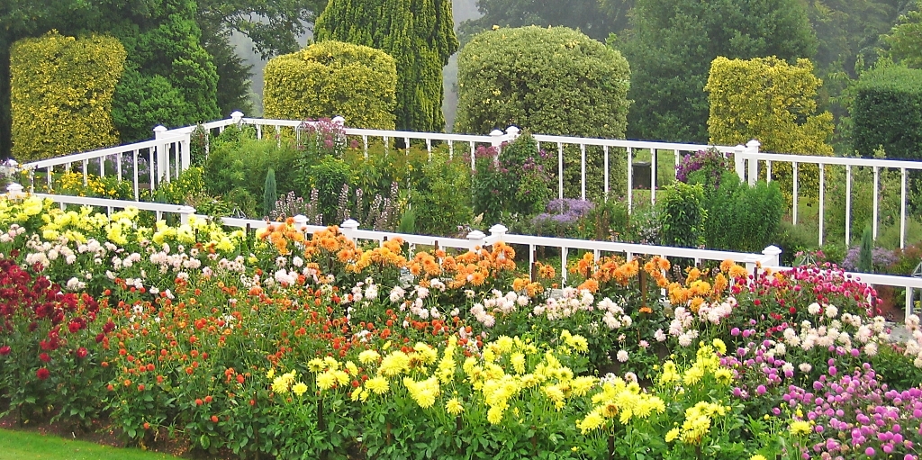 The Formal Gardens in September at Cragside