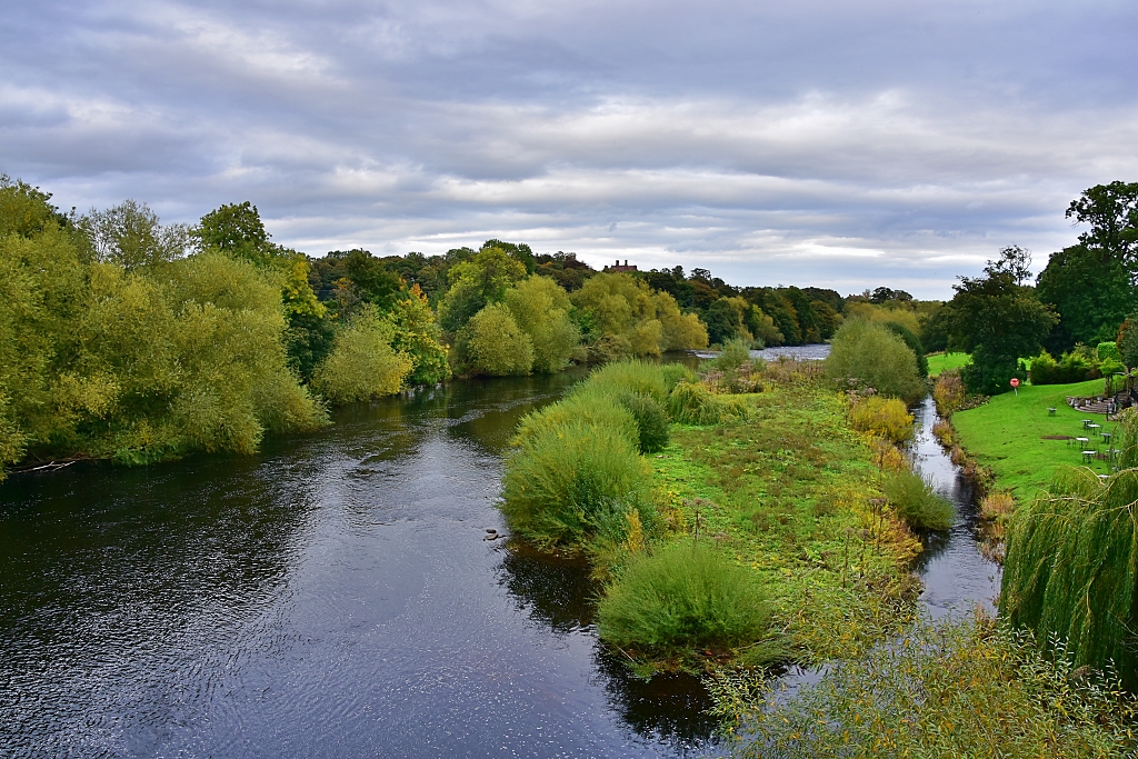 The River Tees Flowing Through Piercebridge