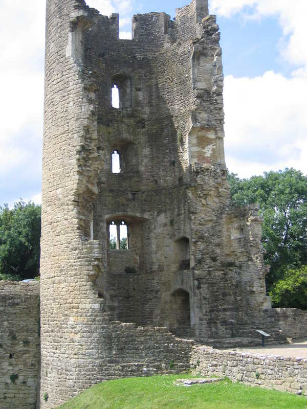 English castles:  Ruined Lady Tower of Farleigh Hungerford Castle, Somerset