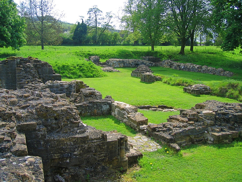 The Undercroft Beneath the Monks Dormitary © essentially-england.com
