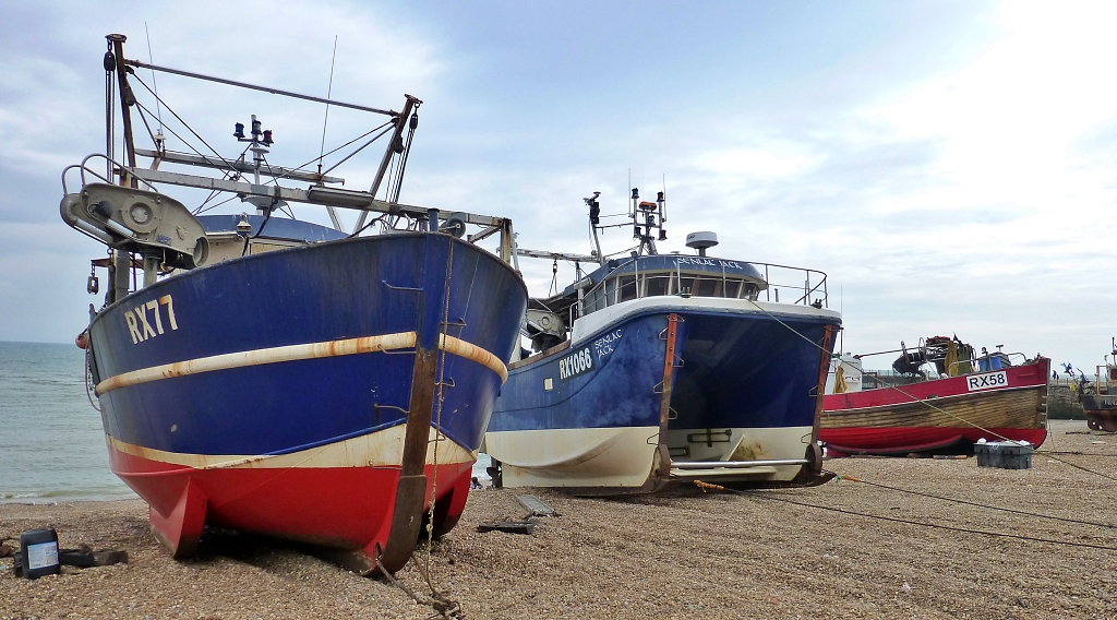 The Fishing Fleet on Hastings Beach