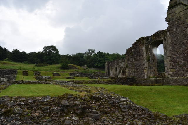 View towards the east end of church of Haughmond Abbey in Shropshire &copy; essentially-england.com