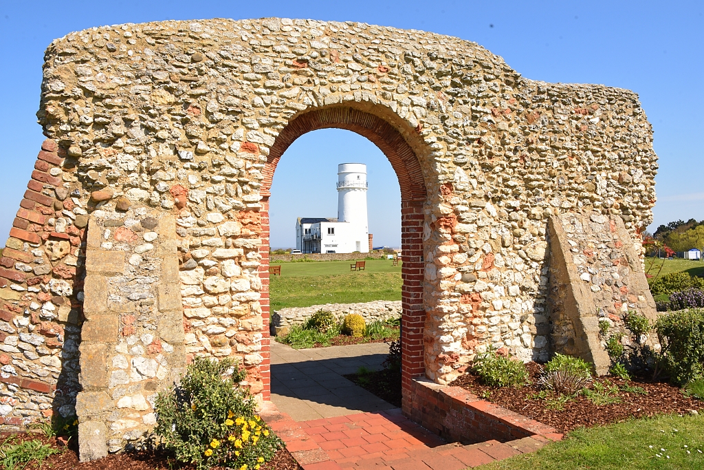 Hunstanton Lighthouse Through St. Edmund's Chapel © essentially-england.com