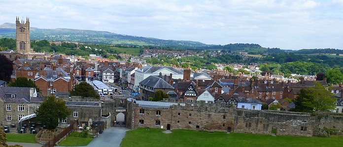 Medieval Town Centre Viewed from the Castle &copy; essentially-england.com