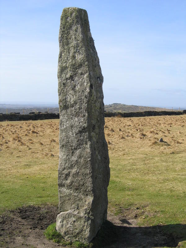 Prehistoric Standing Stone at Merrivale, Devon