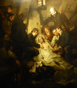 Nelson's death at the Battle of Trafalgar © essentially-england.com
