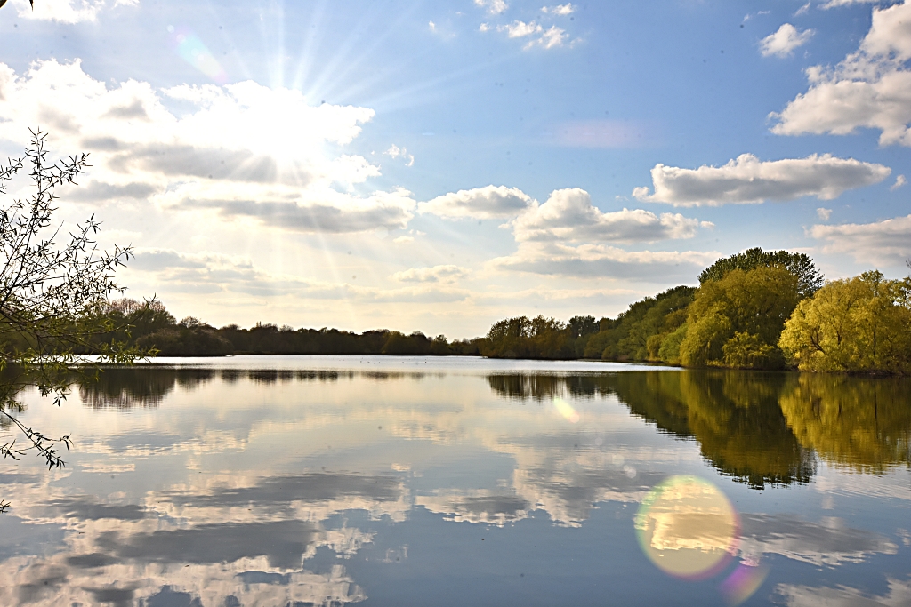 Reflections on Delapre Lake © essentially-england.com