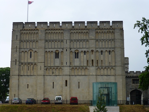 The famous white keep of Norwich Castle