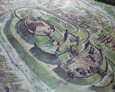 Norwich Castle as it might have looked just after the 1066