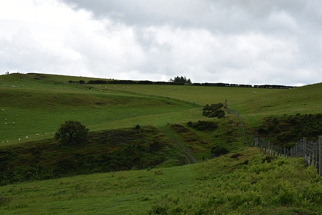 Offa's Dyke Path over the top of Panpunton Hill &copy; essentially-england.com