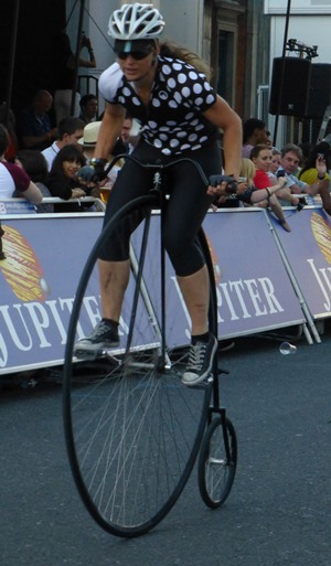 Action in the Pennyfarthing Race