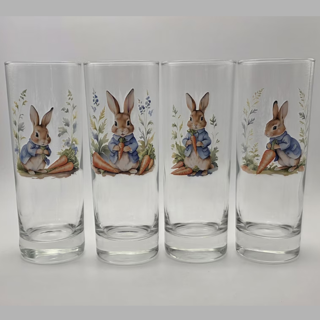 Peter Rabbit Glass Set © XCRCX | etsy.com 