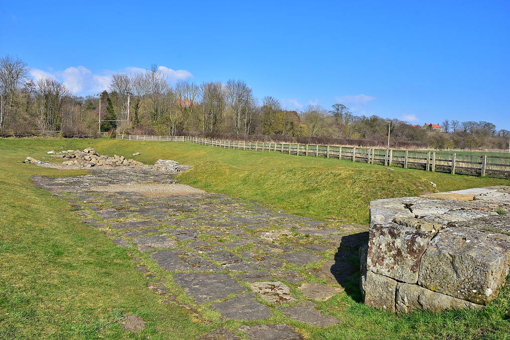 The South Abutment and Flagstones at Piercebridge Roman Bridge