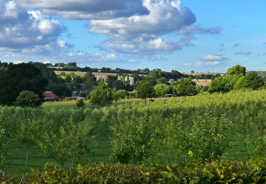 Beautiful View from The Prince Regent to Bodiam Castle