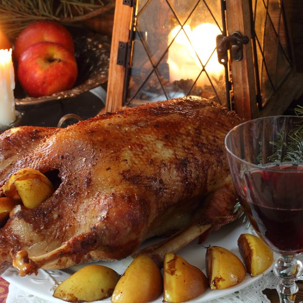 Traditional English Recipes for Christmas: Roast Goose | essentially-england.com