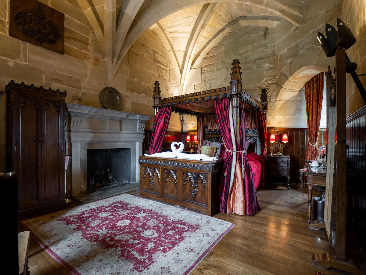Rose Room in Warwick Castle Tower Suites from merlinassetbank.photoshelter.com