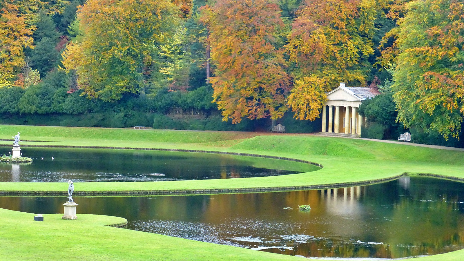 Studley Royal Gardens in Autumn
